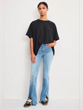 Tailored Good American Soft Tech Flares